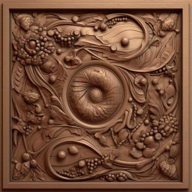 Patterns and decorations FRAMED 1 3d model